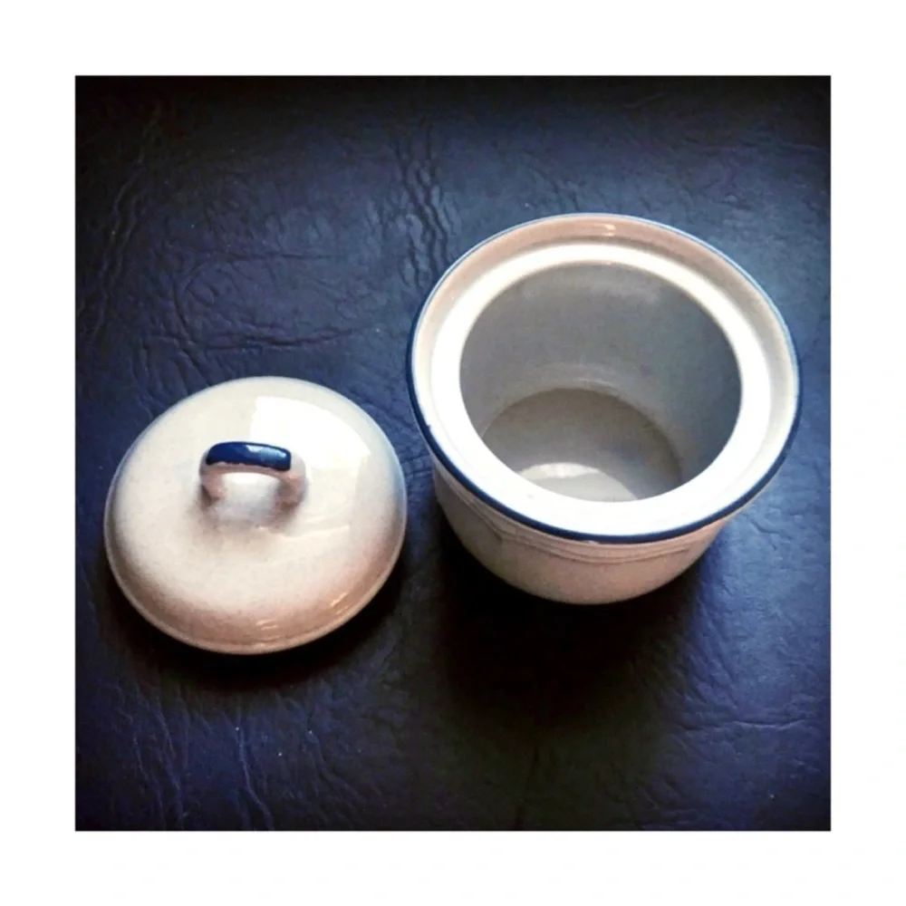Vintage Stoneware Sugar Bowl with Lid Made in Japan for INTERNATIONAL